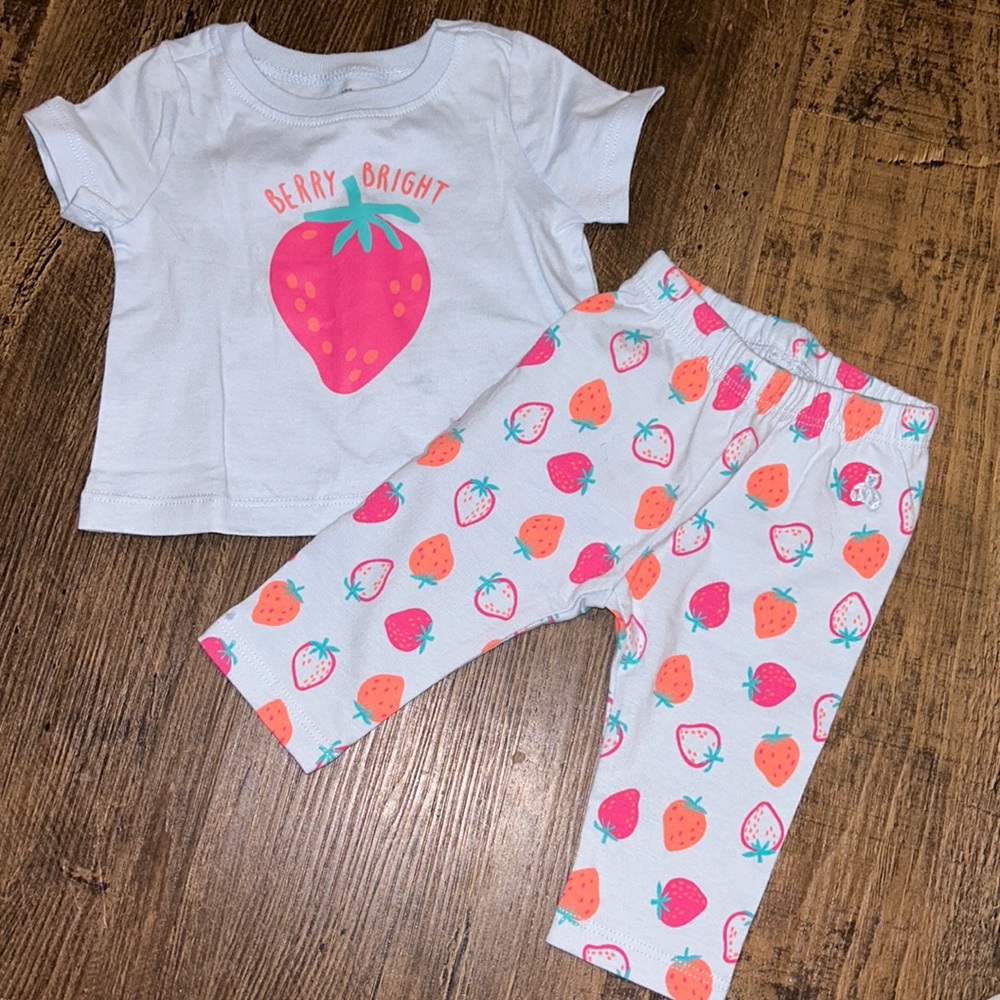 Strawberry Baby Gap Outfit